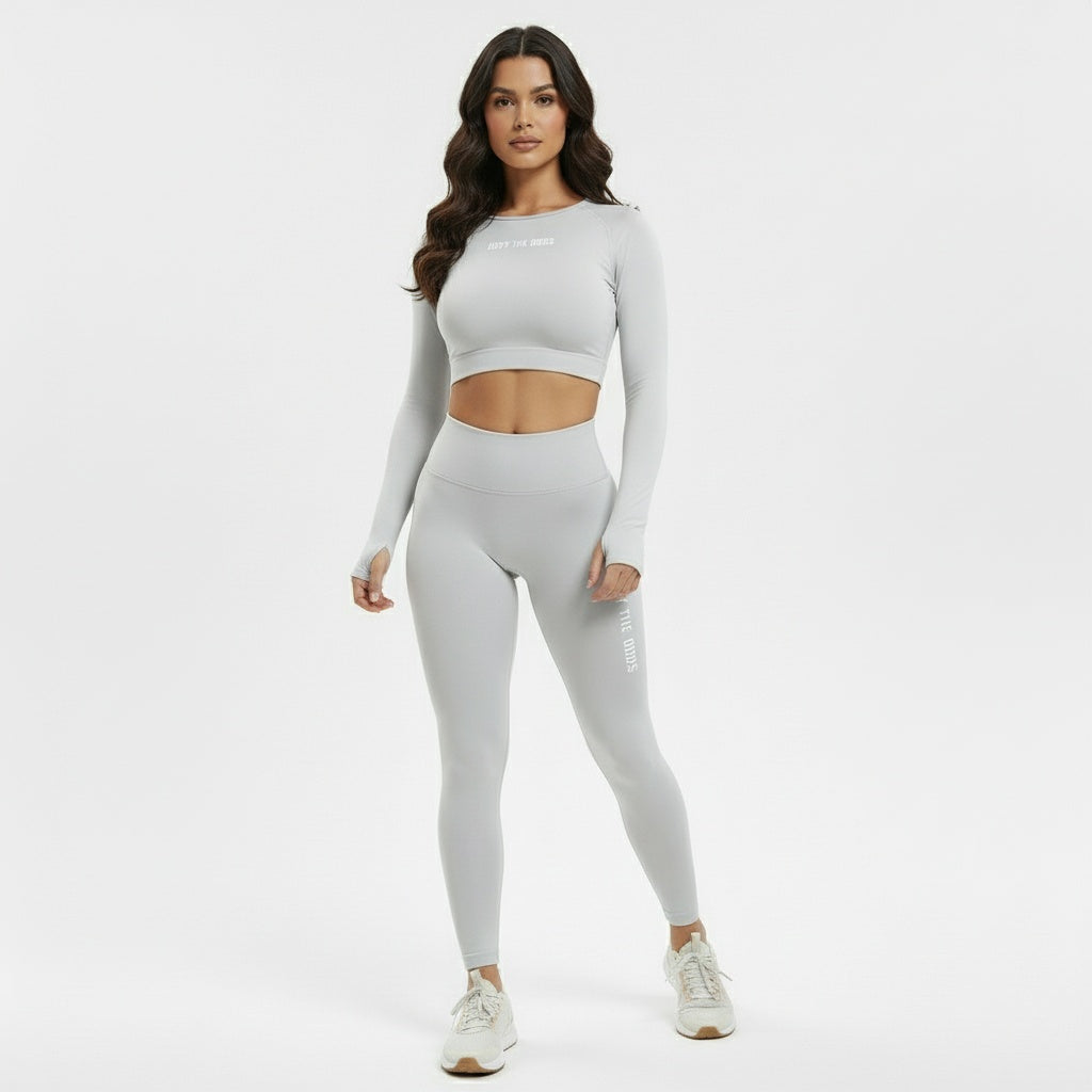 DEFY Light Grey Long Co-ord Set