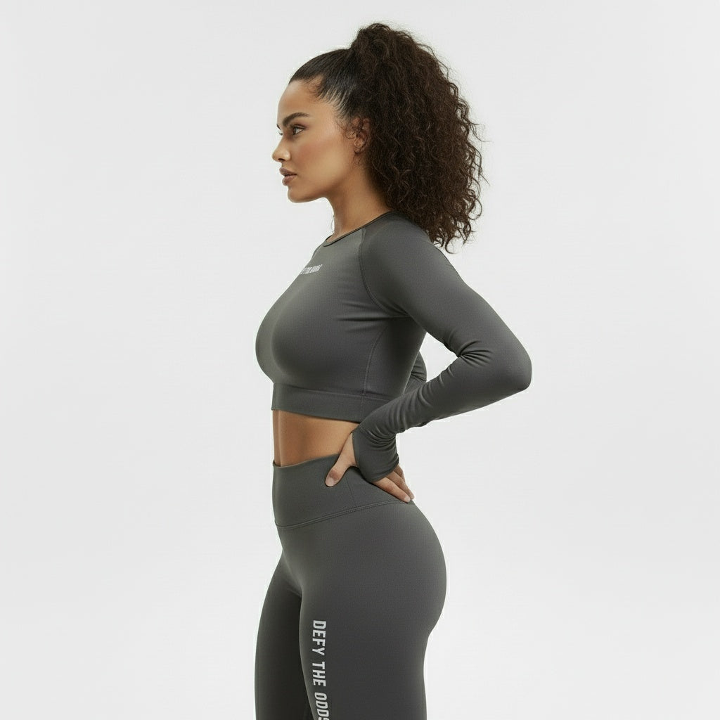 DEFY Dark Grey Long Co-ord Set