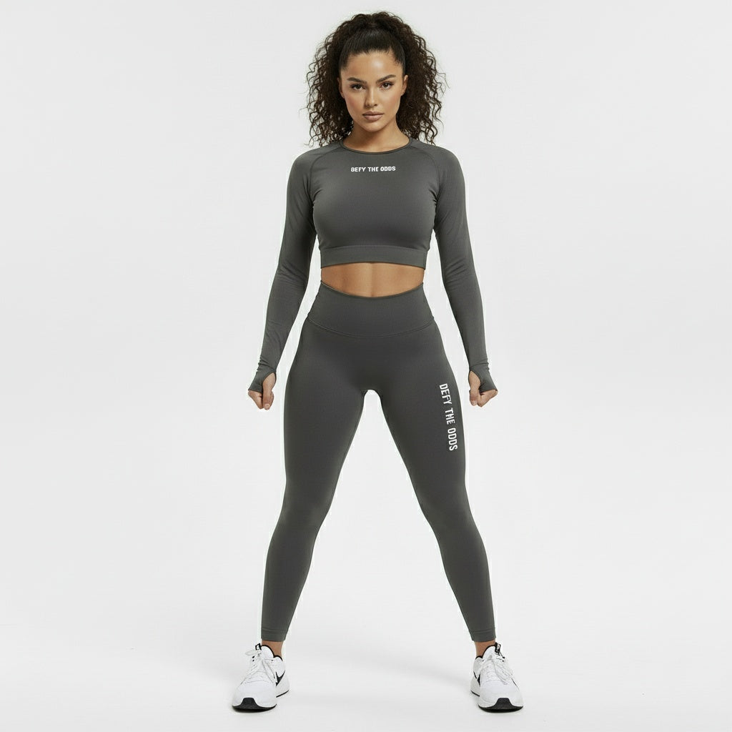 DEFY Dark Grey Long Co-ord Set