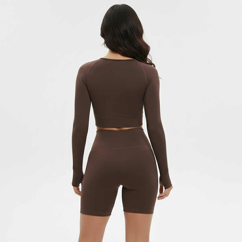 DEFY Brown Longsleeve Co-ord Set