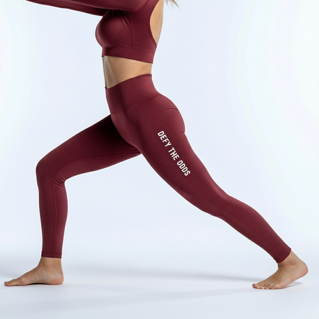 DEFY Burgundy Open Back Long Co-ord Set
