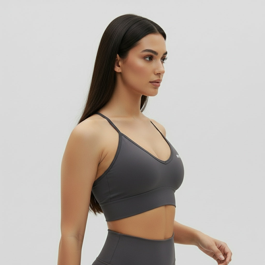 DEFY Dark Grey Sportsbra