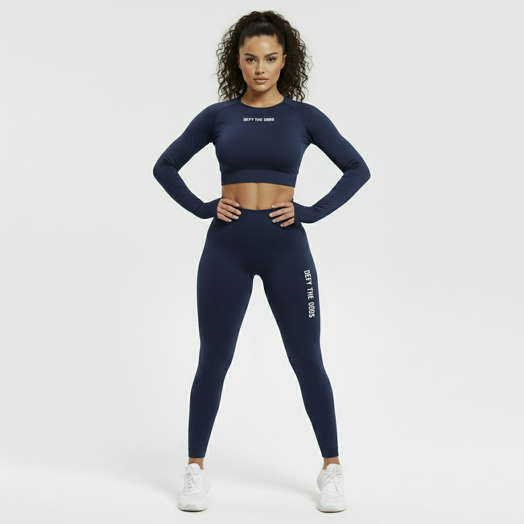 DEFY Dark Blue Long Co-ord Set