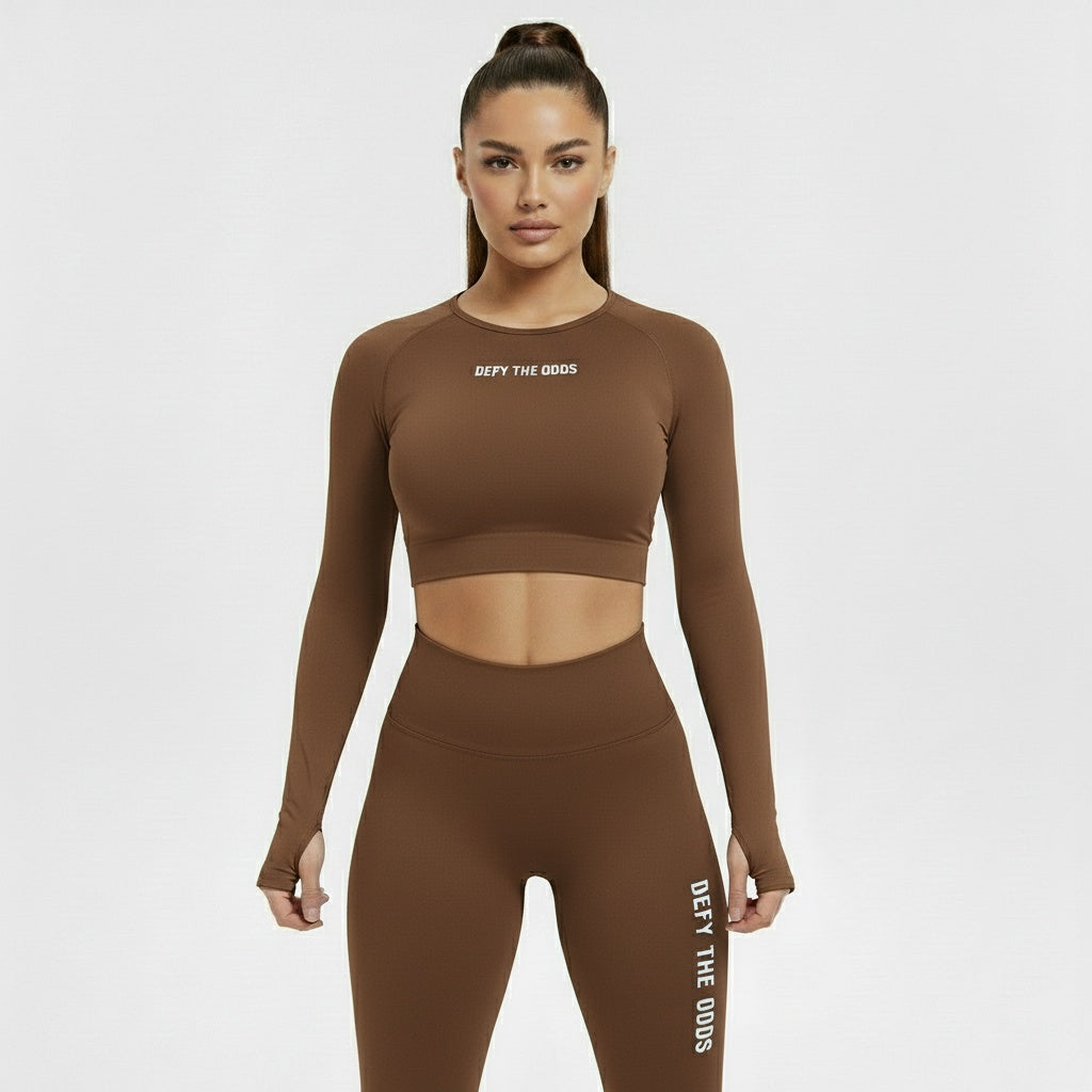 DEFY Brown Longsleeve Top
