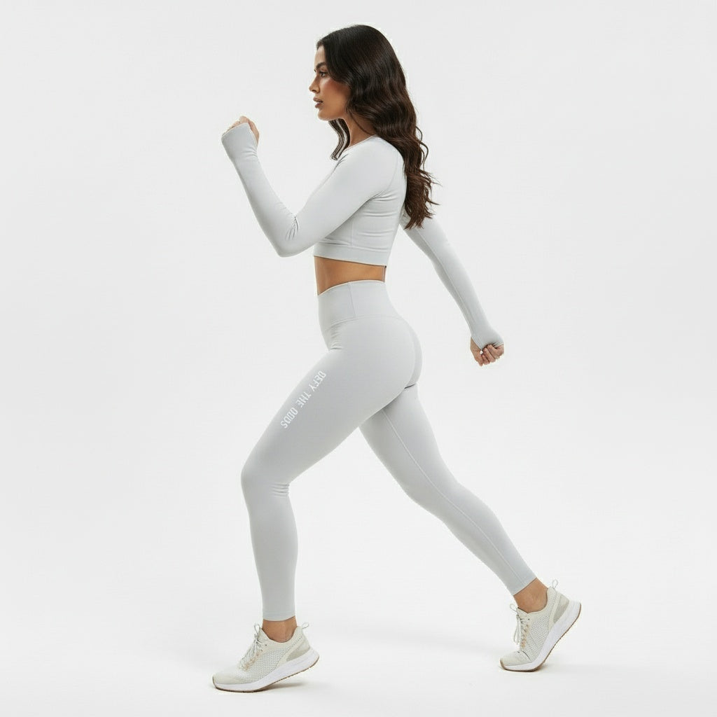 DEFY Light Grey Long Co-ord Set