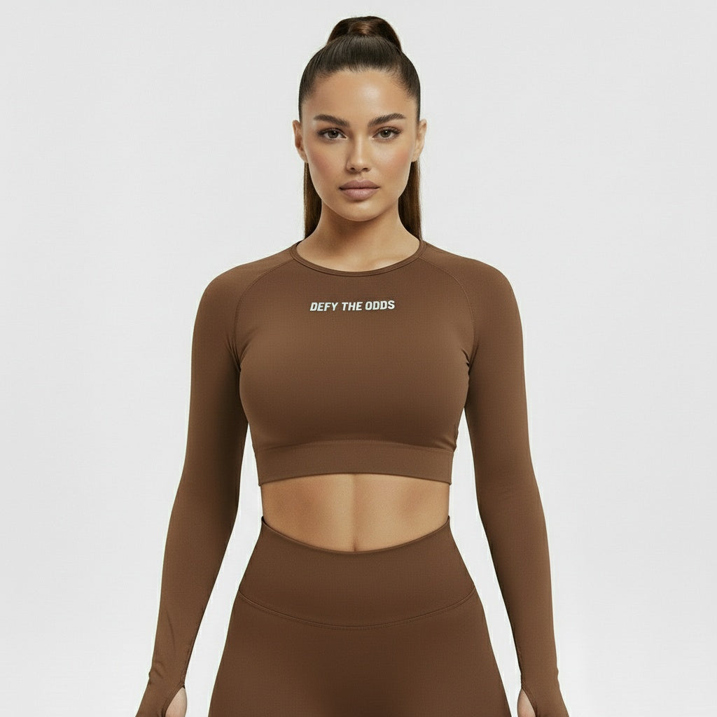 DEFY Brown Long Co-ord Set