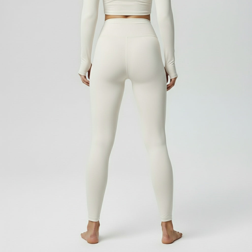 DEFY Cream Long Zipper Vest Co-ord Set