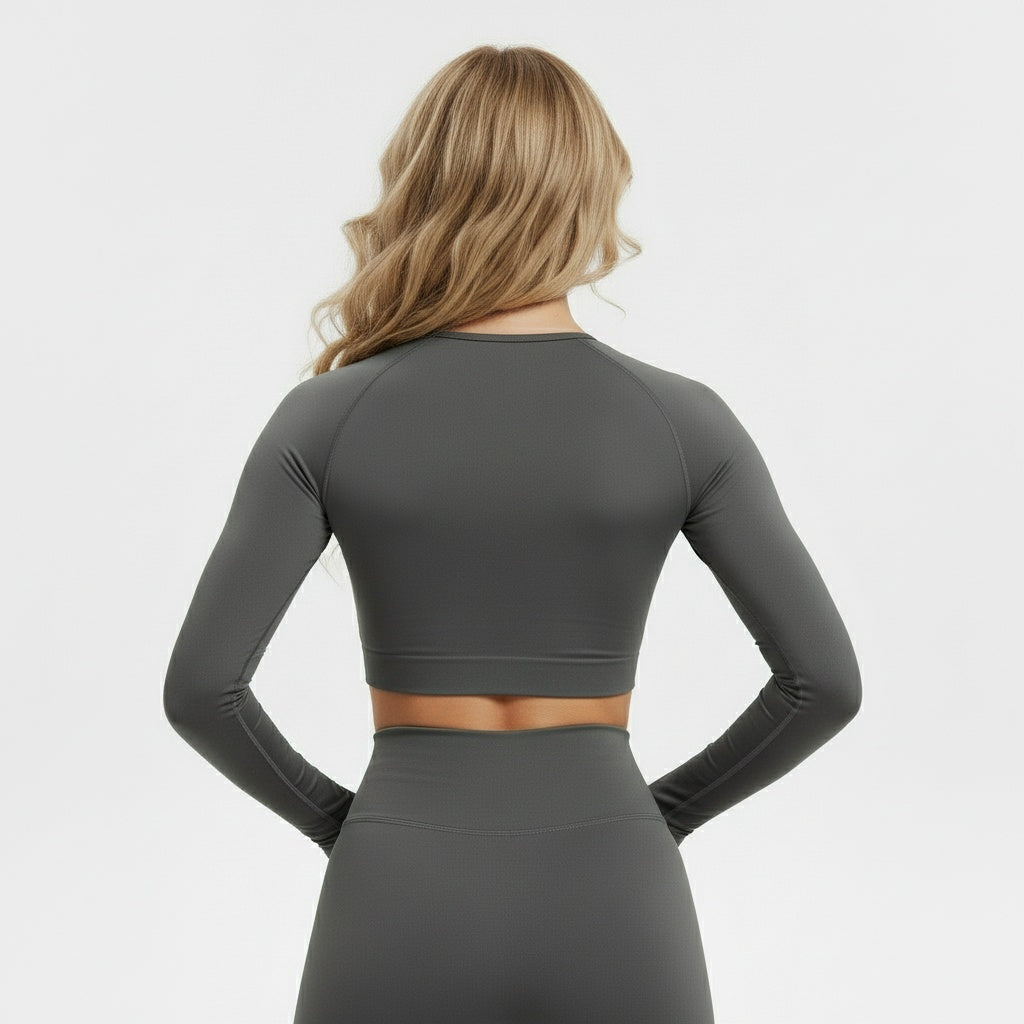 DEFY Dark Grey Longsleeve Top