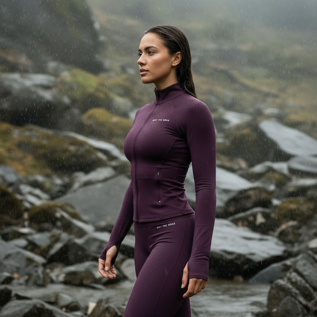 LOREN Vest Aubergine