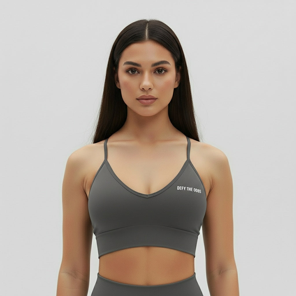 DEFY Dark Grey Sportsbra
