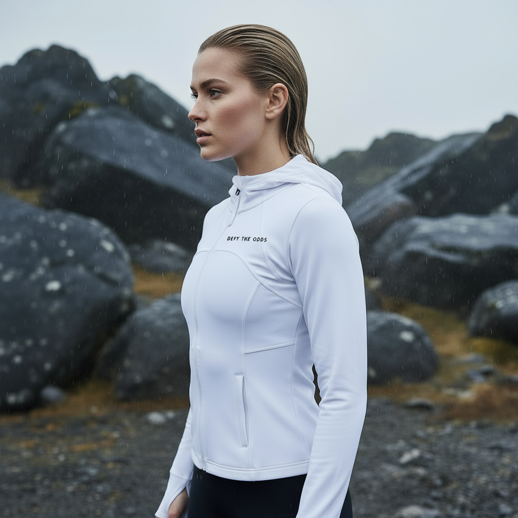 VIVI Zipper Hooded Vest White