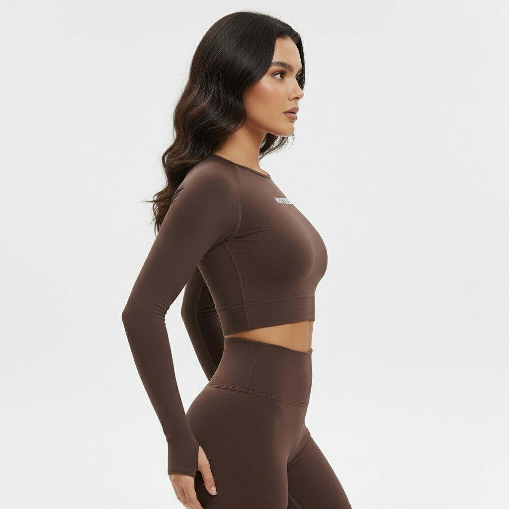 DEFY Brown Longsleeve Top
