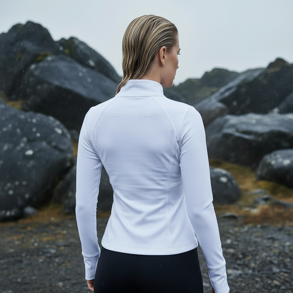 VIVI Zipper Hooded Vest White