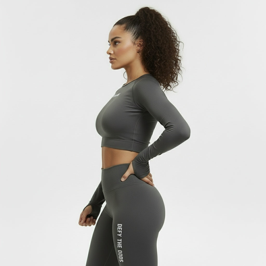 DEFY Dark Grey Long Co-ord Set