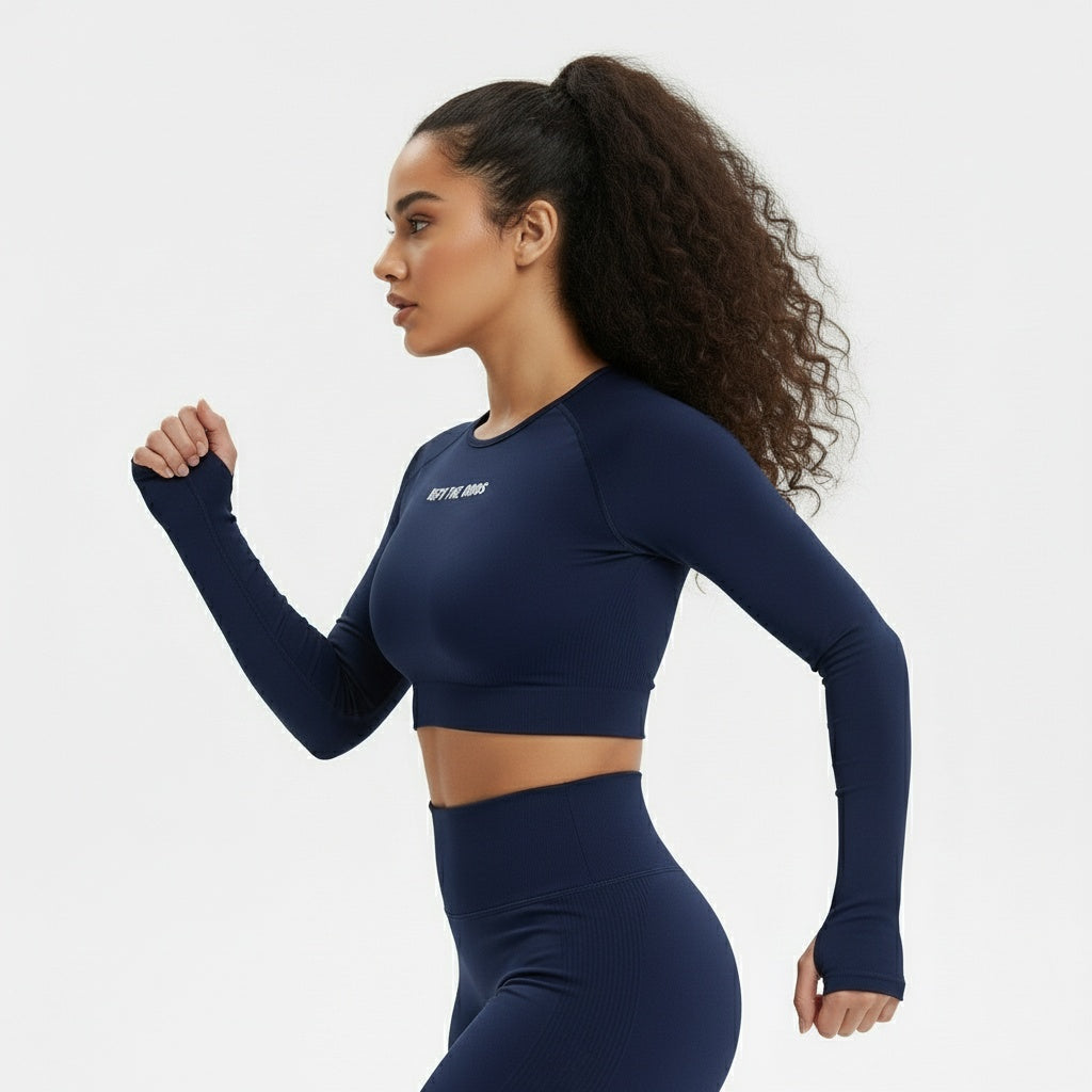 DEFY Dark Blue Longsleeve Top