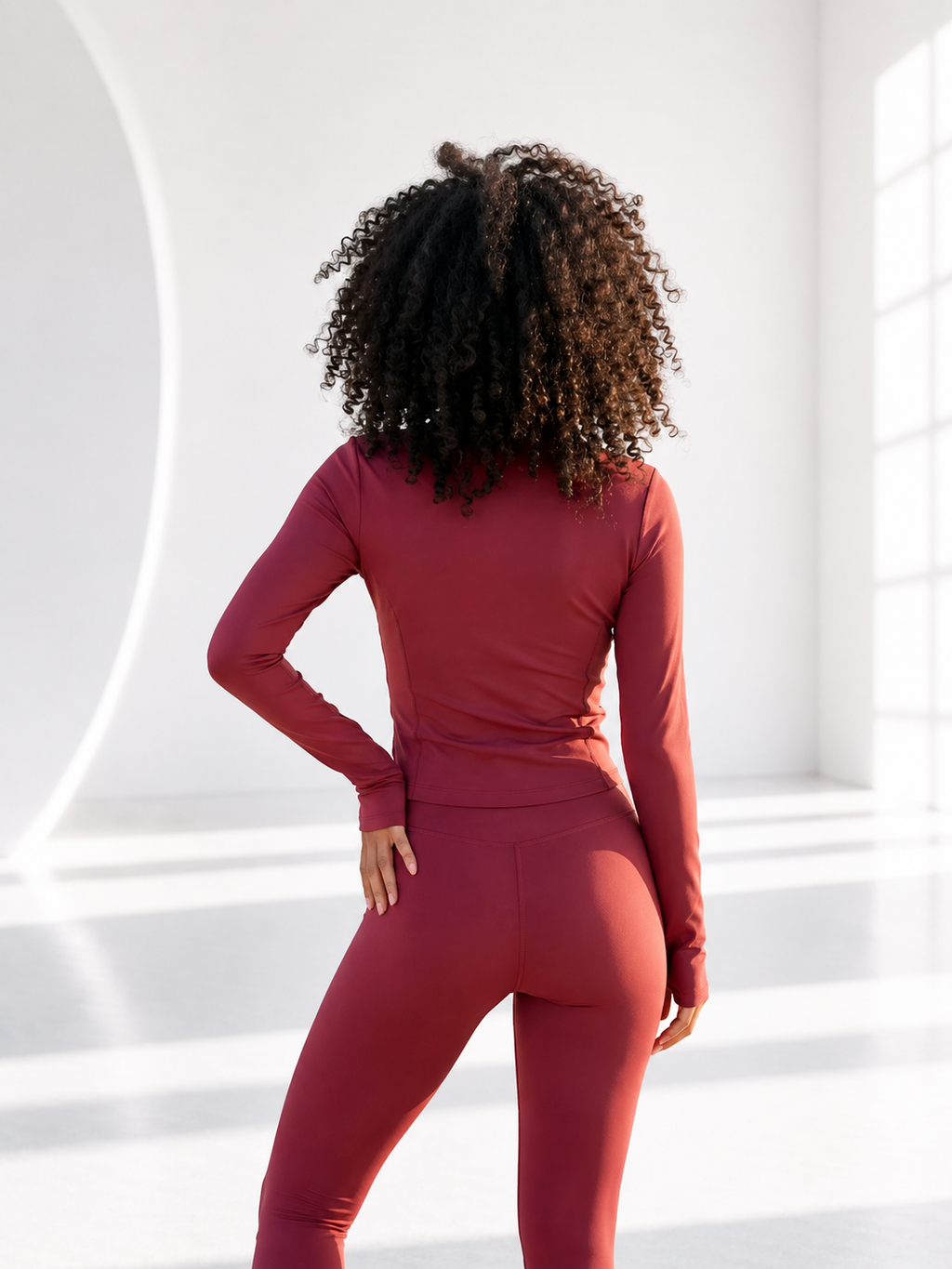 DEFY Burgundy Wine Zipper Vest