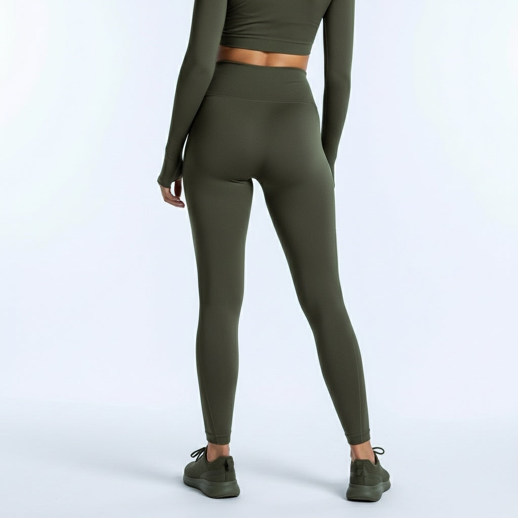 DEFY Olive Open Back Long Co-ord Set