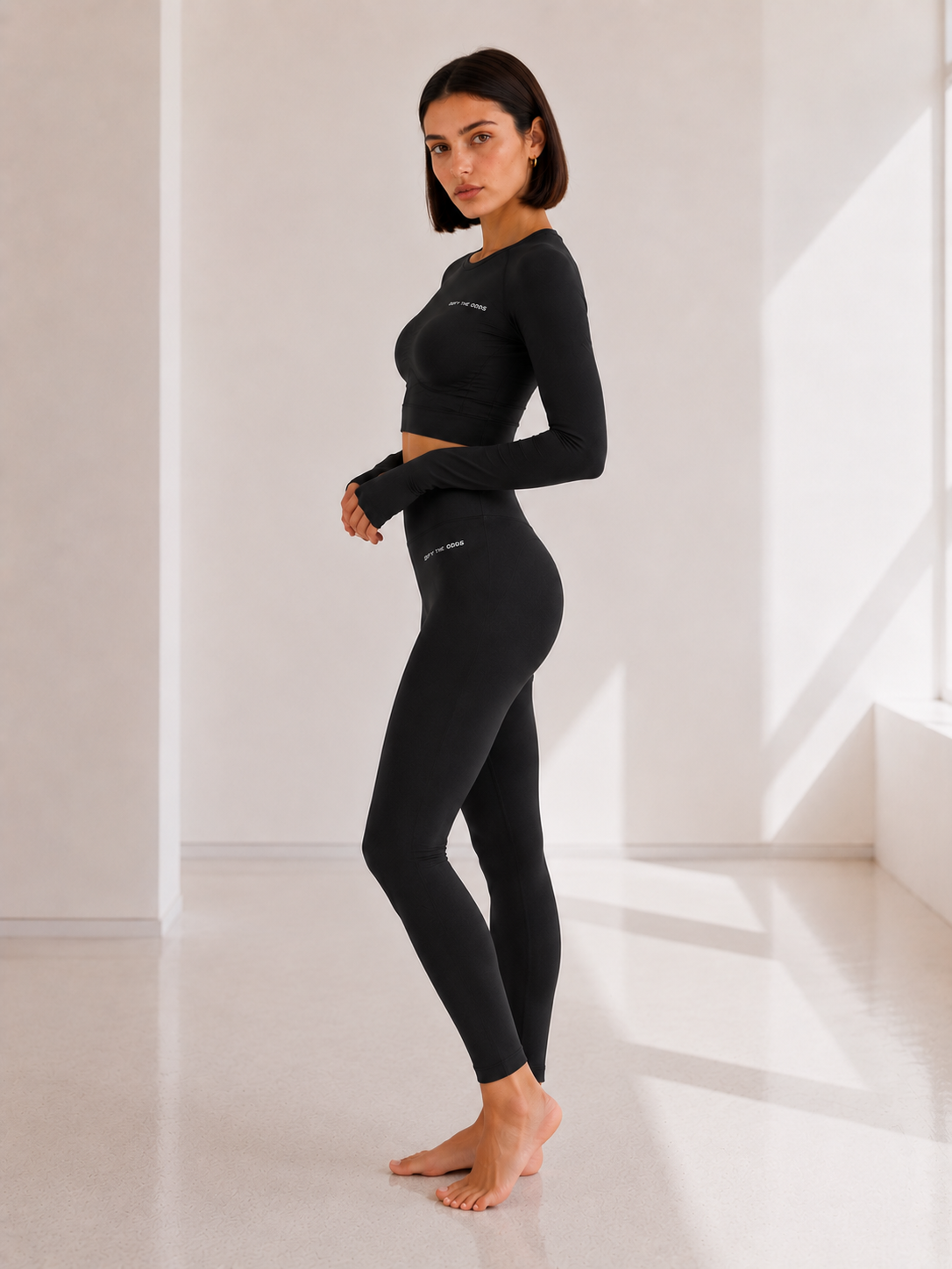 Defy Célline Long Sleeve Set • Black Phantom
