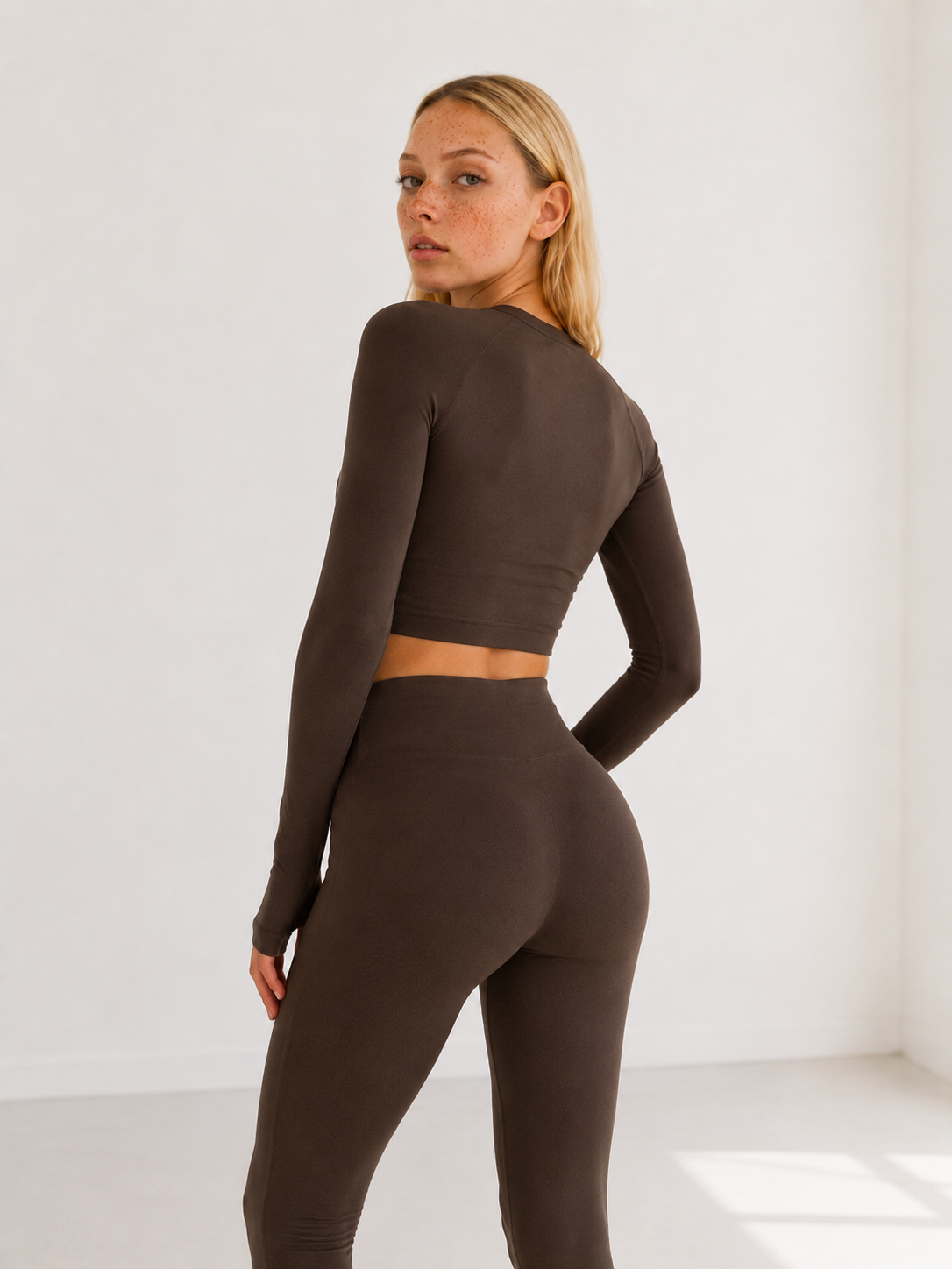 Defy Célline Long Sleeve Set • Espresso Glow