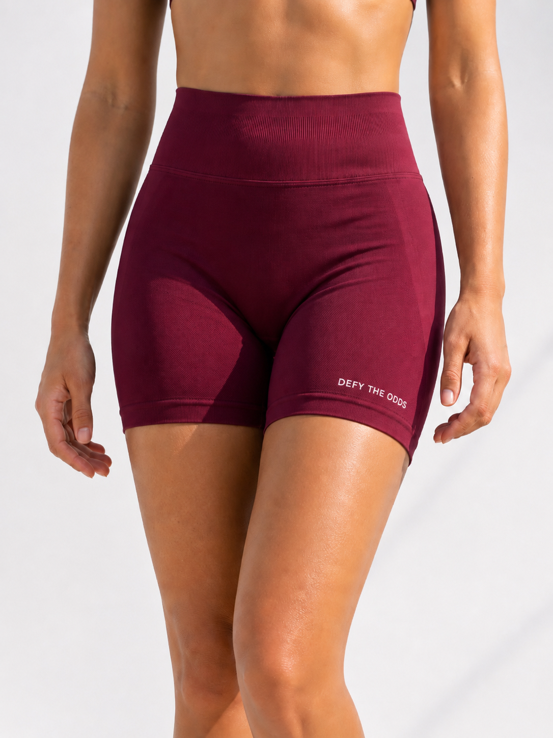 Defy Elara Scrunch Shorts • Velvet Rouge