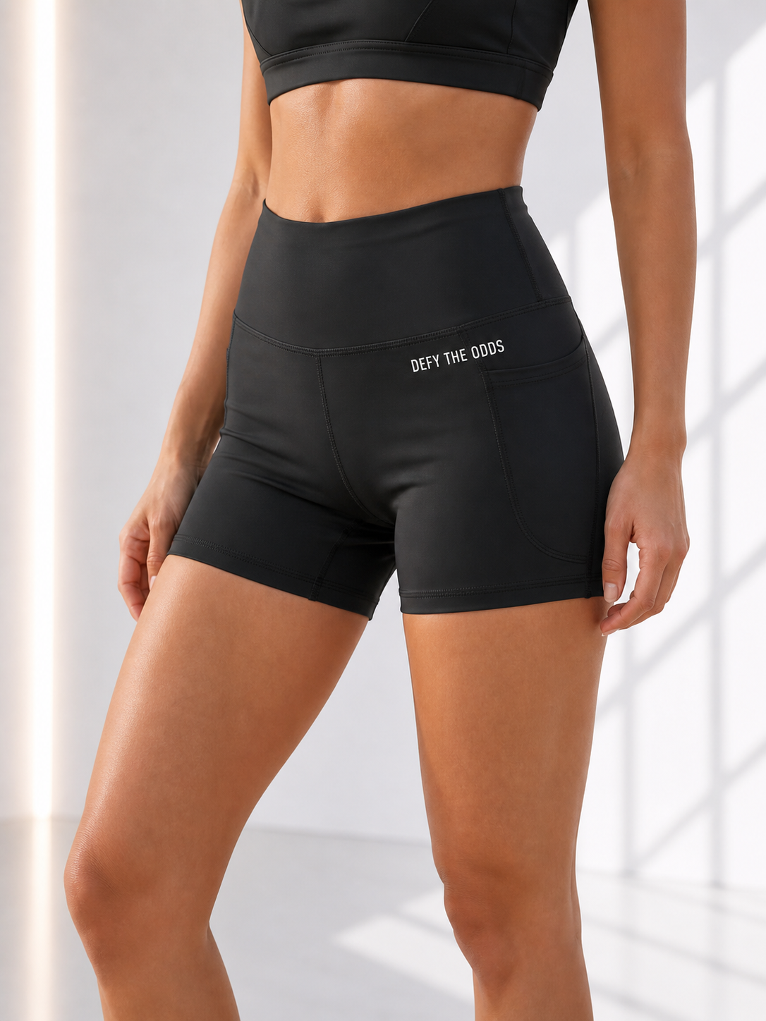 DEFY Black Bat Seamless Shorts